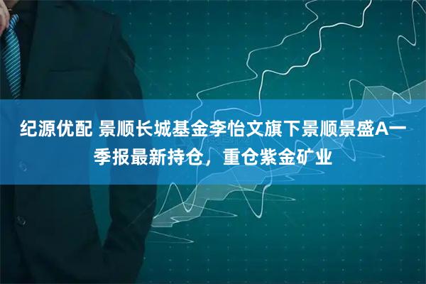 纪源优配 景顺长城基金李怡文旗下景顺景盛A一季报最新持仓，重仓紫金矿业