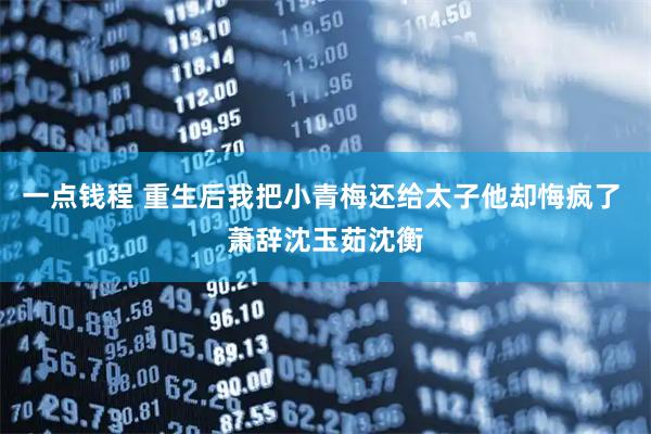 一点钱程 重生后我把小青梅还给太子他却悔疯了 萧辞沈玉茹沈衡