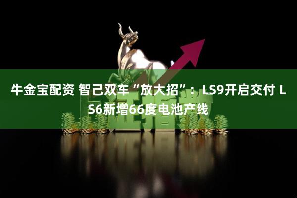牛金宝配资 智己双车“放大招”：LS9开启交付 LS6新增66度电池产线